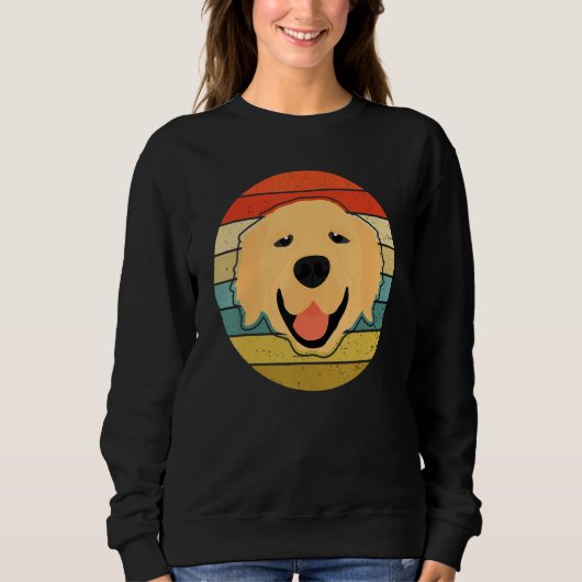 Retro Dog Lover Golden Retriever Shirt (Voorkant)