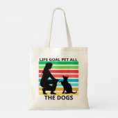 Retro Dog Lover Tote Bag Gift (Achterkant)