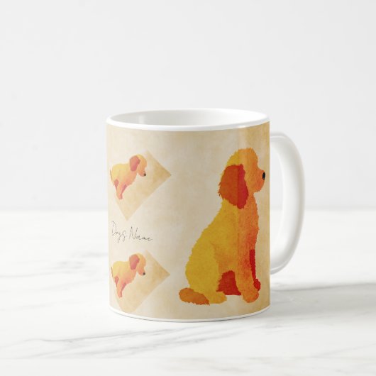 Retro Dog Mug – Cozy Pet Lover Coffee Cup – Custom Koffiemok (Voorkant rechts)