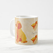 Retro Dog Mug – Cozy Pet Lover Coffee Cup – Custom Koffiemok (Voorkant links)