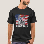 Retro Dog Papa Puppy Shiba Inu Papa Ever T-shirt (Voorkant)