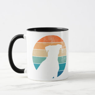Retro Dog Silhouette Mok