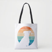 Retro Dog Silhouette –  Pet Lover Tote Bag (Voorkant)
