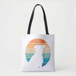 Retro Dog Silhouette –  Pet Lover Tote Bag