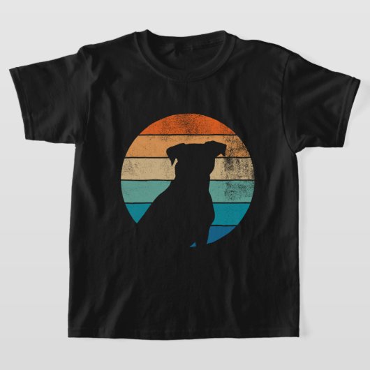 Retro Dog Silhouette T-shirt –  Pet Lover (Laagn)