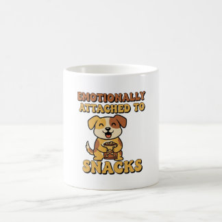 Retro Dog Snack Devotion White Mug Koffiemok