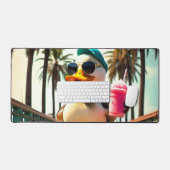 Retro Dog Sunglasses Vintage Sunset Beach  Bureaumat (Keyboard & Muis)