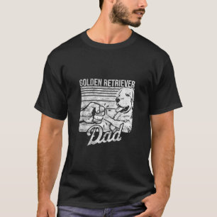 Retro Dog Wit Engels Golden Retriever D T-shirt