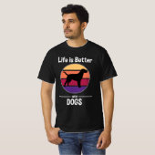 Retro Dogs lover Shirt (Voorkant volledig)