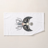 Retro Dokter Koe Vector T-shirt Ontwerp_1 Handdoek (Handdoek)