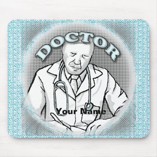 Retro dokter muismat (Voorkant)
