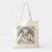 Retro dokter  tote bag (Achterkant)