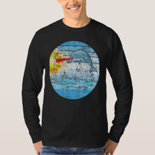Retro Dolfijn Mariene Bioloog Zee Dierlijke Zokee T-shirt