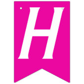 Retro Dolly, laten we gaan feesten! Hot roze verja Vlaggetjes (Tweede vlag)