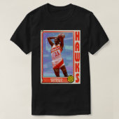 Retro Dominique Wilkins Trading d T-shirt (Design voorkant)