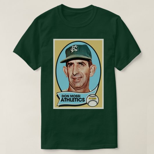 Retro Don Mossi Honkbal D T-shirt (Design voorkant)