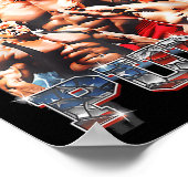 Retro Donald Pump Gym Collage Foto Meme Grappig Poster (Hoek)