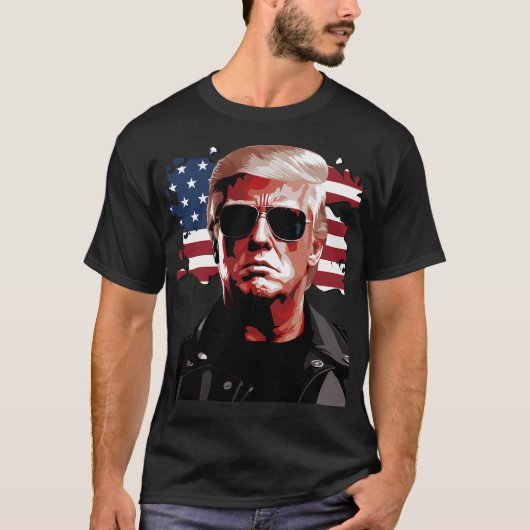 Retro Donald Trump Campagne Set T-shirt (Voorkant)