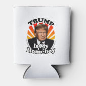 Retro Donald Trump is mijn Homeboy voor President Blikjeskoeler (Voorkant)