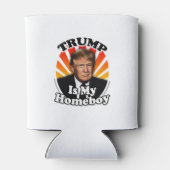 Retro Donald Trump is mijn Homeboy voor President Blikjeskoeler (Achterkant)