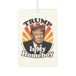 Retro Donald Trump is mijn Homeboy voor President Luchtverfrisser