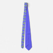  Retro Donate Life Blue en Green Stropdas (Achterkant)