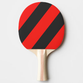 Retro Donker Drie Vette Strepen Tafeltennisbatje