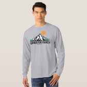 Retro Donner Ski Ranch Sunset T-shirt (Voorkant volledig)