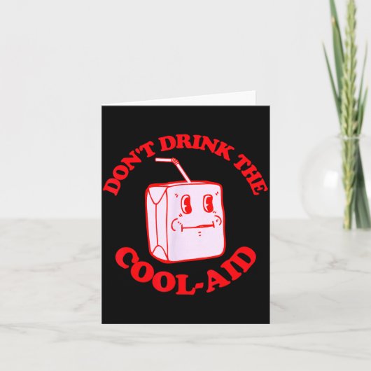 Retro Don't Drink The Cool-aid  Kaart (Voorkant)