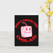 Retro Don't Drink The Cool-aid  Kaart (Gele Bloem)