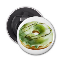 Retro Donut - Groen Ijs