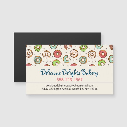 Retro Donut Pattern Cute Colorful Style (Voorkant / Achterkant)