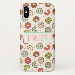 Retro Donut Pattern Cute Colorful Style Case-Mate iPhone Case