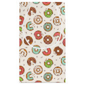 Retro Donut Pattern Cute Colorful Style Klein Cadeauzakje (Achterkant)
