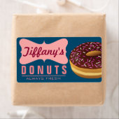 Retro Donut Winkel | Donuts Bakker | Doughnut Bakk Etiket (Insitu)