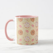 Retro Donuts & Cookies Patroon Mok (Links)