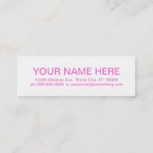 retro DONUTS Mini Visitekaartje (Achterkant)