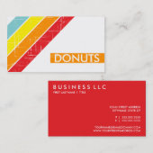 retro DONUTS Visitekaartje (Voorkant / Achterkant)