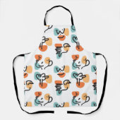 Retro doodle all-over print schort (Voorkant)