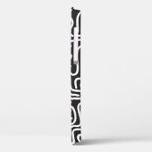 Retro Doodle golvende lijnen: Monochroom Case-Mate iPhone Case (Achterkant / Links)