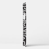 Retro Doodle golvende lijnen: Monochroom Case-Mate iPhone Case (Achterkant / Rechts)