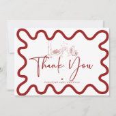 Retro Doodle | Italië | Italiaans eten Bedankkaart (Voorkant)