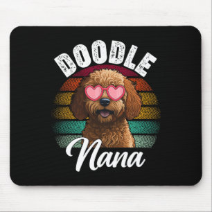 Retro Doodle Nana Goldendoodle Hondenliefhebber Mo Muismat
