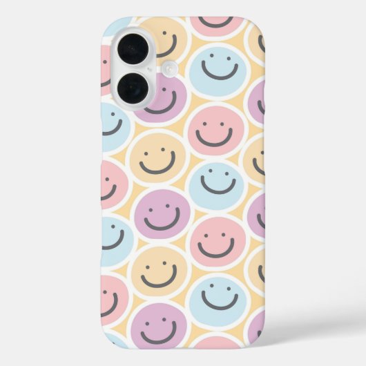 Retro Doodle Smile Emoji Case-Mate iPhone Case (Achterkant)