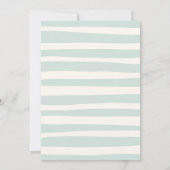 Retro Doodle Wavy Lijst bruiloft Kaart (Achterkant)