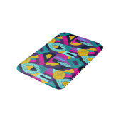 Retro doodles: geometrische pop kunst. badmat (Gekanteld)