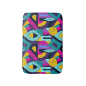 Retro doodles: geometrische pop kunst. badmat (Voorkant Verticaal)