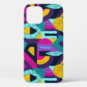 Retro doodles: geometrische pop kunst. Case-Mate iPhone case (Achterkant)