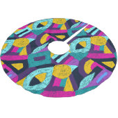 Retro doodles: geometrische pop kunst. kerstboom rok (Gekanteld)