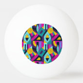 Retro doodles: geometrische pop kunst. pingpongbal (Achterkant)
